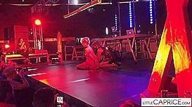 Teens have fun at a stripclub